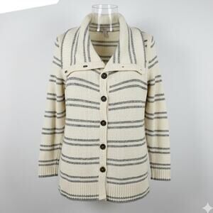 Banana Republic Lambswool Cashmere Blend Gray Cardigan Sweater Medium